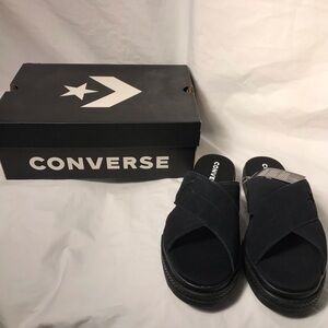 Converse Black Slide Sandals